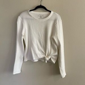 MADEWELL Texture & Thread Cream Top